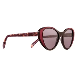 Prada - Prada Tapestry - Cocoa and Garnet Cat Eye Sunglasses - Prada Tapestry Collection - Sunglasses - Prada Eyewear - Avvenice
