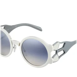 Prada - Prada Tapestry - Talc Round Sunglasses - Prada Tapestry Collection - Sunglasses - Prada Eyewear - Avvenice