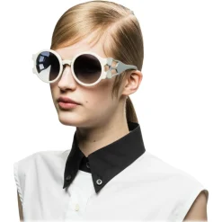 Prada - Prada Tapestry - Talc Round Sunglasses - Prada Tapestry Collection - Sunglasses - Prada Eyewear - Avvenice