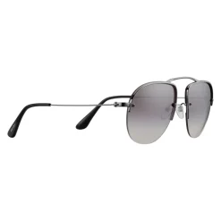 Prada - Prada Teddy Folding - Dark Lead Aviator Pilot Sunglasses - Teddy Folding Collection - Sunglasses - Prada Eyewear - Avvenice