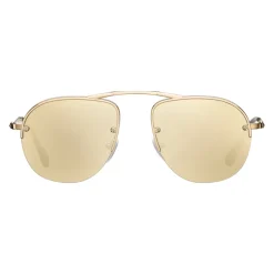 Prada - Prada Teddy Folding - Pale Gold Aviator Sunglasses - Prada Teddy Folding Collection - Sunglasses - Prada Eyewear - Avvenice