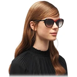 Prada - Prada Ultravox - Cat Eye Sunglasses Alternative fit - Red Tortoiseshell - Sunglasses - Prada Eyewear - Avvenice