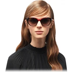 Prada - Prada Ultravox - Cat Eye Sunglasses - Red Tortoiseshell - Prada Collection - Sunglasses - Prada Eyewear - Avvenice
