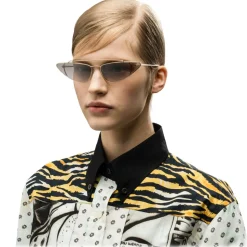 Prada - Prada Ultravox - Pale Gold Cat Eye Triangle Sunglasses - Prada Ultravox Collection - Sunglasses - Prada Eyewear - Avvenice