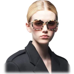 Prada - Round Sunglasses - Cameo Beige Tortoiseshell - Prada Collection - Sunglasses - Prada Eyewear - Avvenice