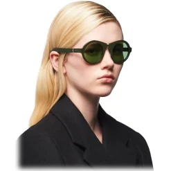 Prada - Round Sunglasses - Military Green - Prada Collection - Sunglasses - Prada Eyewear - Avvenice