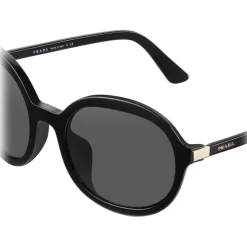 Prada - Round Sunglasses Alternative Fit - Black - Prada Collection - Sunglasses - Prada Eyewear - Avvenice