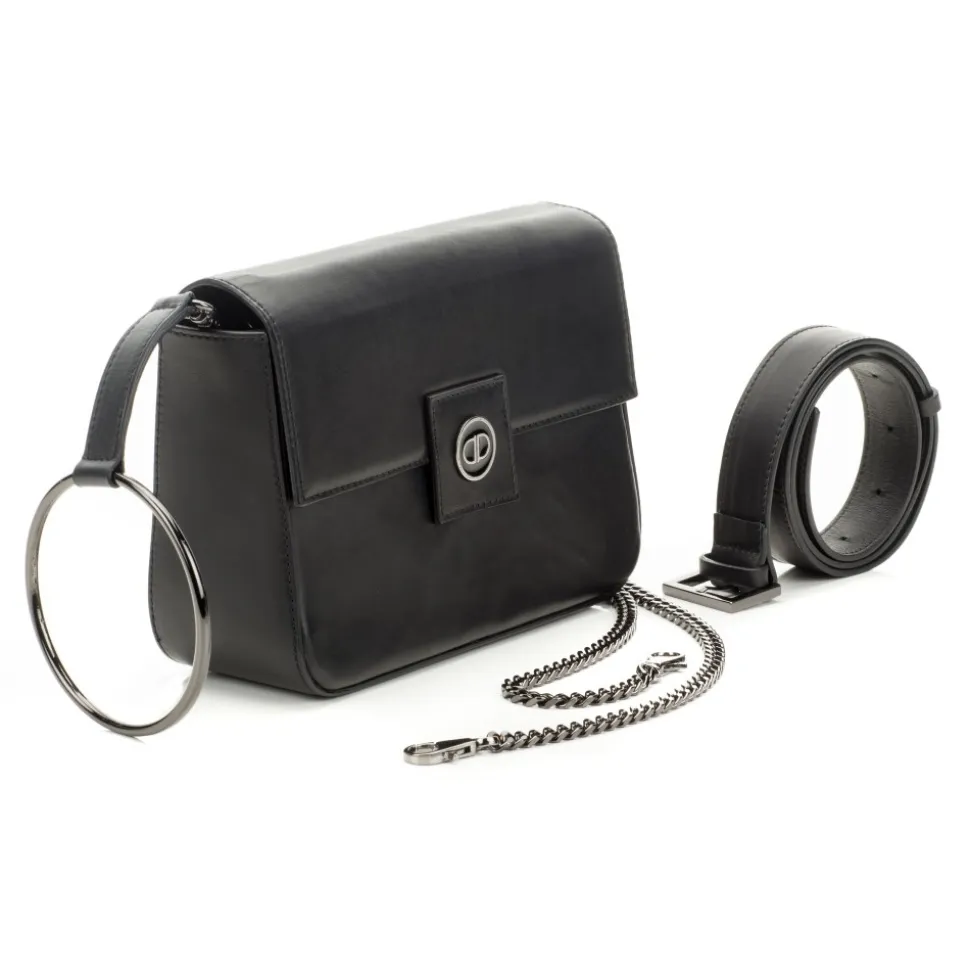 Priscilla Dinamo - Full Play - Black - Bag - Made in Italy - Luxury Exclusive Collection - Avvenice
