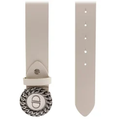 Priscilla Dinamo - Great Hug - Ivory - Belt - Made in Italy - Luxury Exclusive Collection - Avvenice