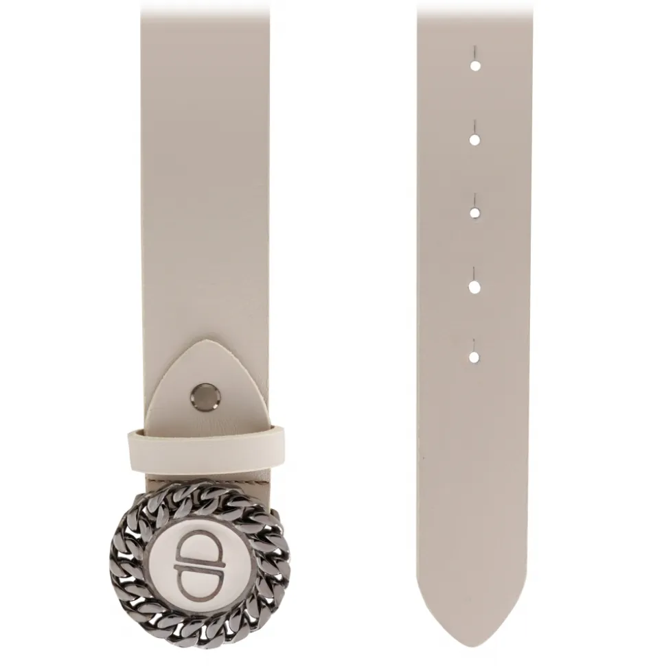 Priscilla Dinamo - Great Hug - Ivory - Belt - Made in Italy - Luxury Exclusive Collection - Avvenice