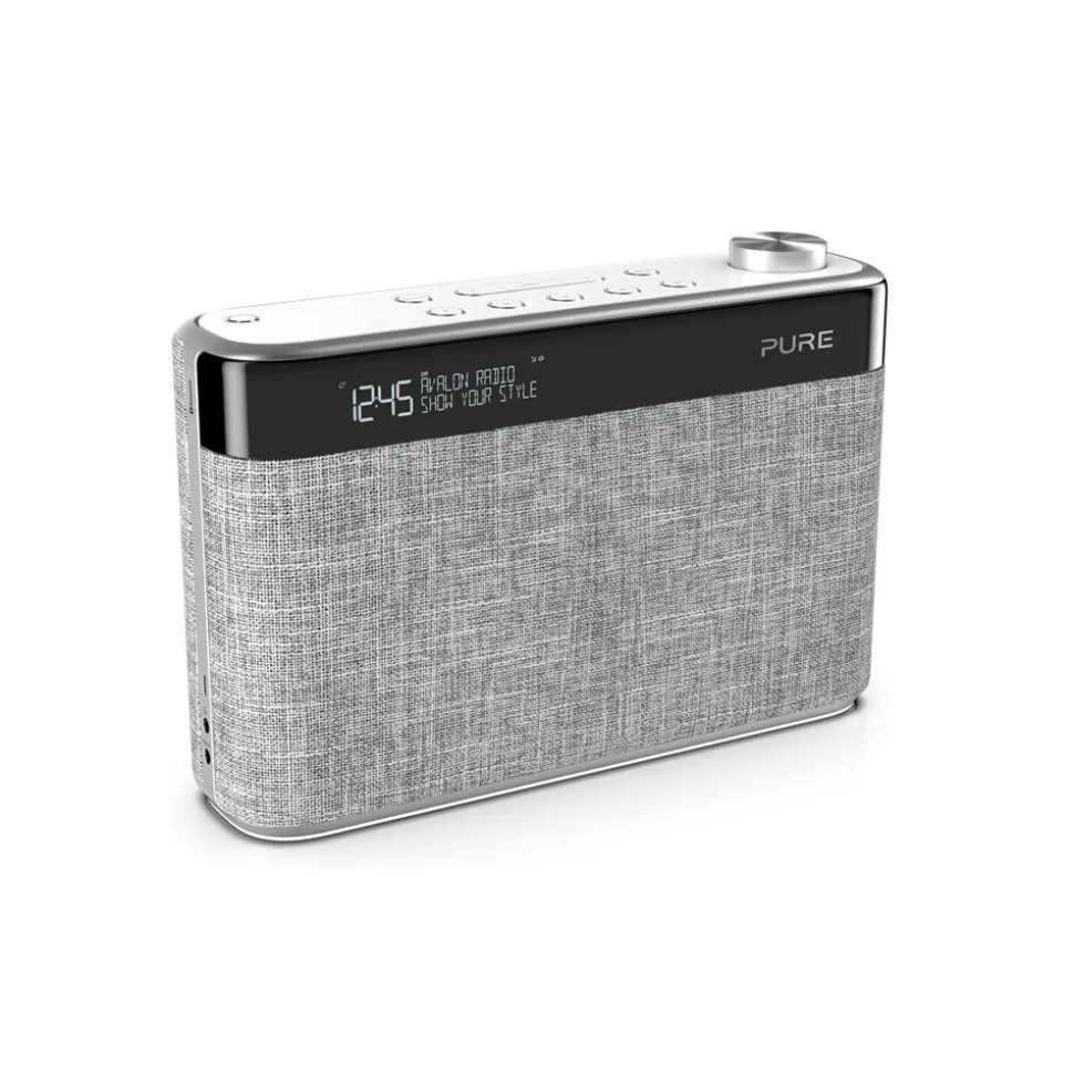 Pure - Avalon N5 - Pearl Grey - DAB+ / FM Radio with Bluetooth - High Quality Digital Radio - Avvenice
