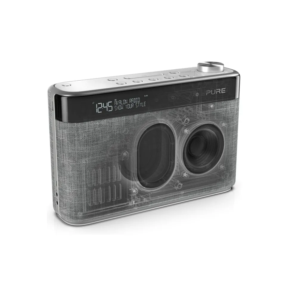 Pure - Avalon N5 - Pearl Grey - DAB+ / FM Radio with Bluetooth - High Quality Digital Radio - Avvenice