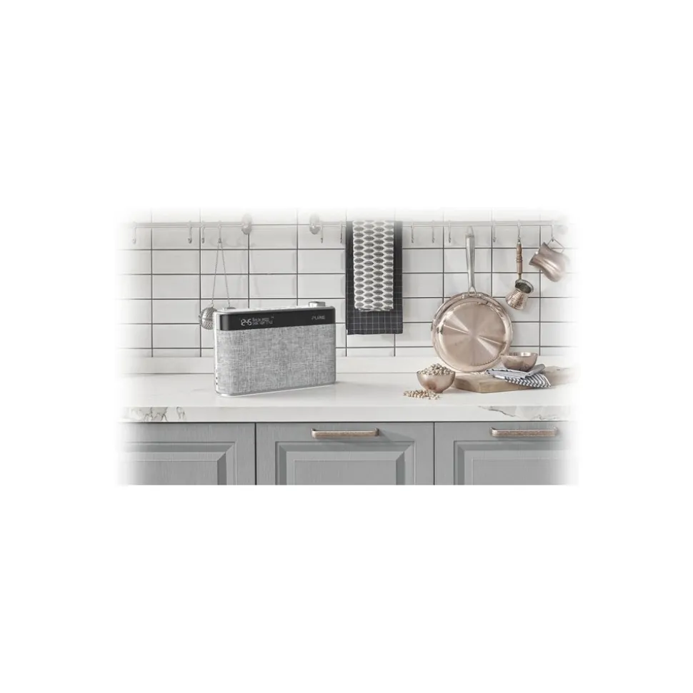 Pure - Avalon N5 - Pearl Grey - DAB+ / FM Radio with Bluetooth - High Quality Digital Radio - Avvenice