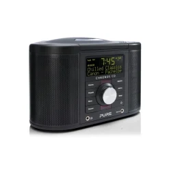 Pure - Chronos CD Series 2 - Black - Digital and FM clock radio with CD - High Quality Digital Radio - Avvenice