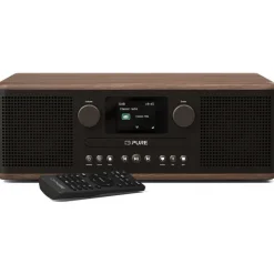 Pure - Classic C-D6 - Coffee Black Walnut - CD-Player DAB+ Radio with Bluetooth - High Quality Digital Radio - Avvenice