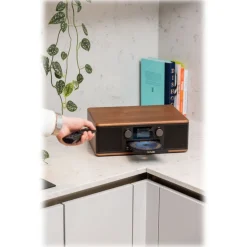 Pure - Classic C-D6 - Coffee Black Walnut - CD-Player DAB+ Radio with Bluetooth - High Quality Digital Radio - Avvenice