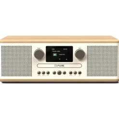 Pure - Classic C-D6 - Cotton White Oak - CD-Player DAB+ Radio with Bluetooth - High Quality Digital Radio - Avvenice