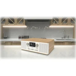 Pure - Classic C-D6 - Cotton White Oak - CD-Player DAB+ Radio with Bluetooth - High Quality Digital Radio - Avvenice