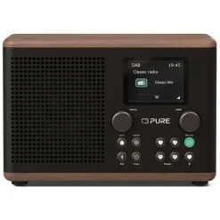 Pure - Classic H4 - Coffee Black Walnut - Digital Kitchen Radio with Bluetooth - High Quality Digital Radio - Avvenice
