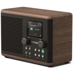 Pure - Classic H4 - Coffee Black Walnut - Digital Kitchen Radio with Bluetooth - High Quality Digital Radio - Avvenice