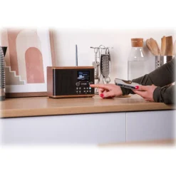 Pure - Classic H4 - Coffee Black Walnut - Digital Kitchen Radio with Bluetooth - High Quality Digital Radio - Avvenice
