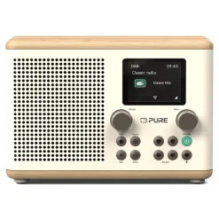 Pure - Classic H4 - Cotton White Oak - Digital Kitchen Radio with Bluetooth - High Quality Digital Radio - Avvenice