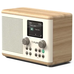 Pure - Classic H4 - Cotton White Oak - Digital Kitchen Radio with Bluetooth - High Quality Digital Radio - Avvenice