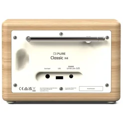 Pure - Classic H4 - Cotton White Oak - Digital Kitchen Radio with Bluetooth - High Quality Digital Radio - Avvenice