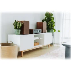 Pure - Classic Stereo - Coffee Black Walnut - Powerful Stereo Sound - High Quality Digital Radio - Avvenice