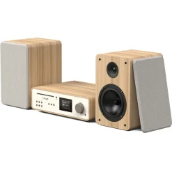 Pure - Classic Stereo - Cotton White Oak - Powerful Stereo Sound - High Quality Digital Radio - Avvenice