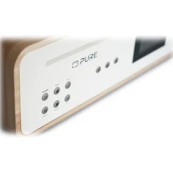 Pure - Classic Stereo - Cotton White Oak - Powerful Stereo Sound - High Quality Digital Radio - Avvenice
