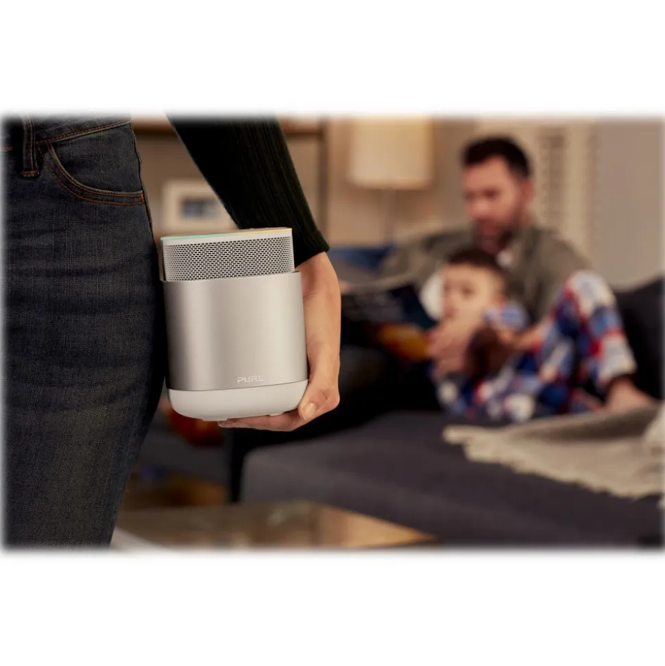 Pure - DiscovR - Silver - Portable Smart Speaker - Alexa Built-In, Enhanced Music Discovery - High Quality Digital Radio - Avvenice