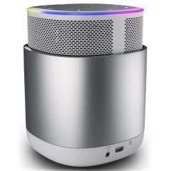 Pure - DiscovR - Silver - Portable Smart Speaker - Alexa Built-In, Enhanced Music Discovery - High Quality Digital Radio - Avvenice