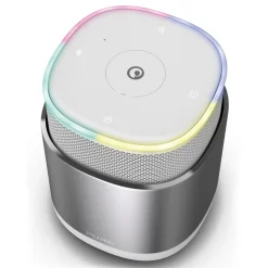 Pure - DiscovR - Silver - Portable Smart Speaker - Alexa Built-In, Enhanced Music Discovery - High Quality Digital Radio - Avvenice
