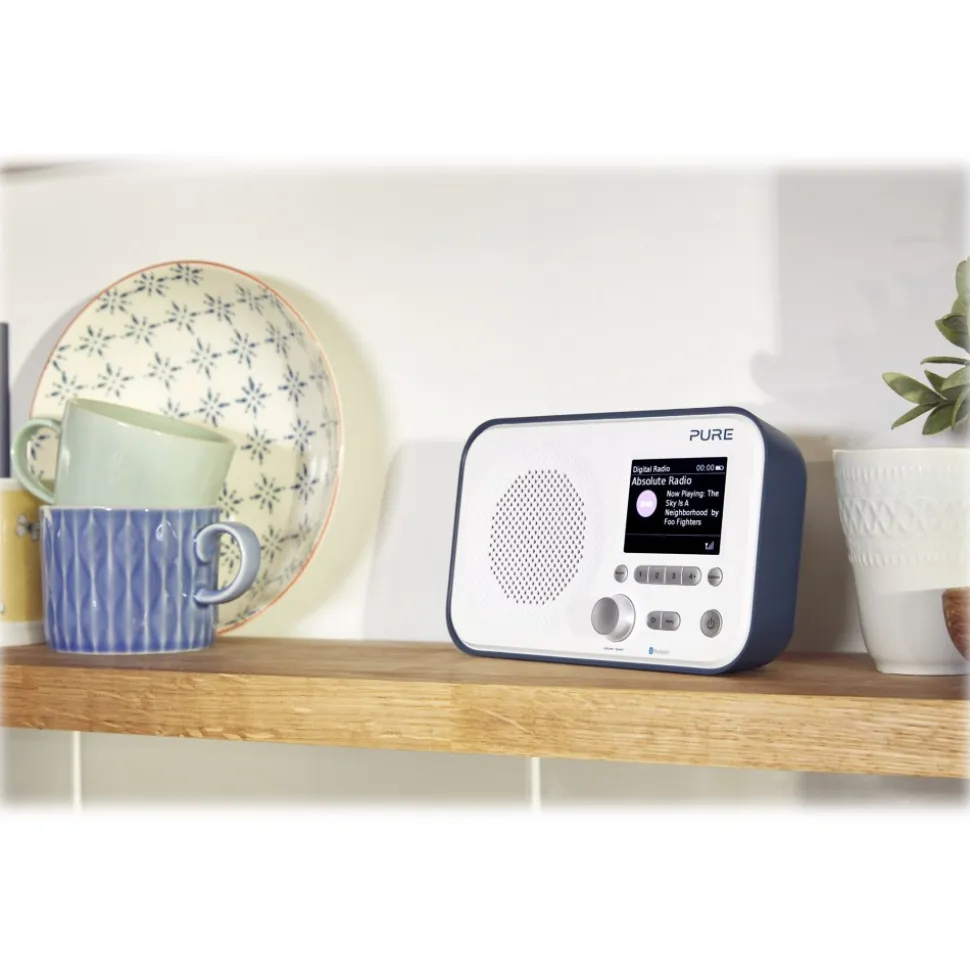 Pure - Elan BT3 - Blue Ardesia - Portable DAB/DAB+ and FM Radio with Bluetooth Connectivity - High Quality Digital Radio - Avvenice