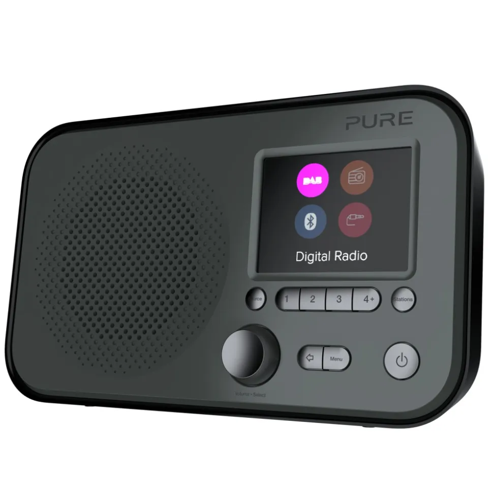 Pure - Elan BT3 - Graphite - Portable DAB/DAB+ and FM Radio with Bluetooth Connectivity - High Quality Digital Radio - Avvenice