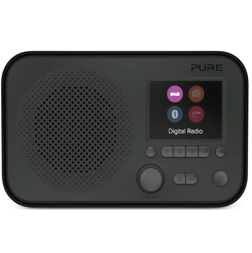 Pure - Elan BT3 - Graphite - Portable DAB/DAB+ and FM Radio with Bluetooth Connectivity - High Quality Digital Radio - Avvenice