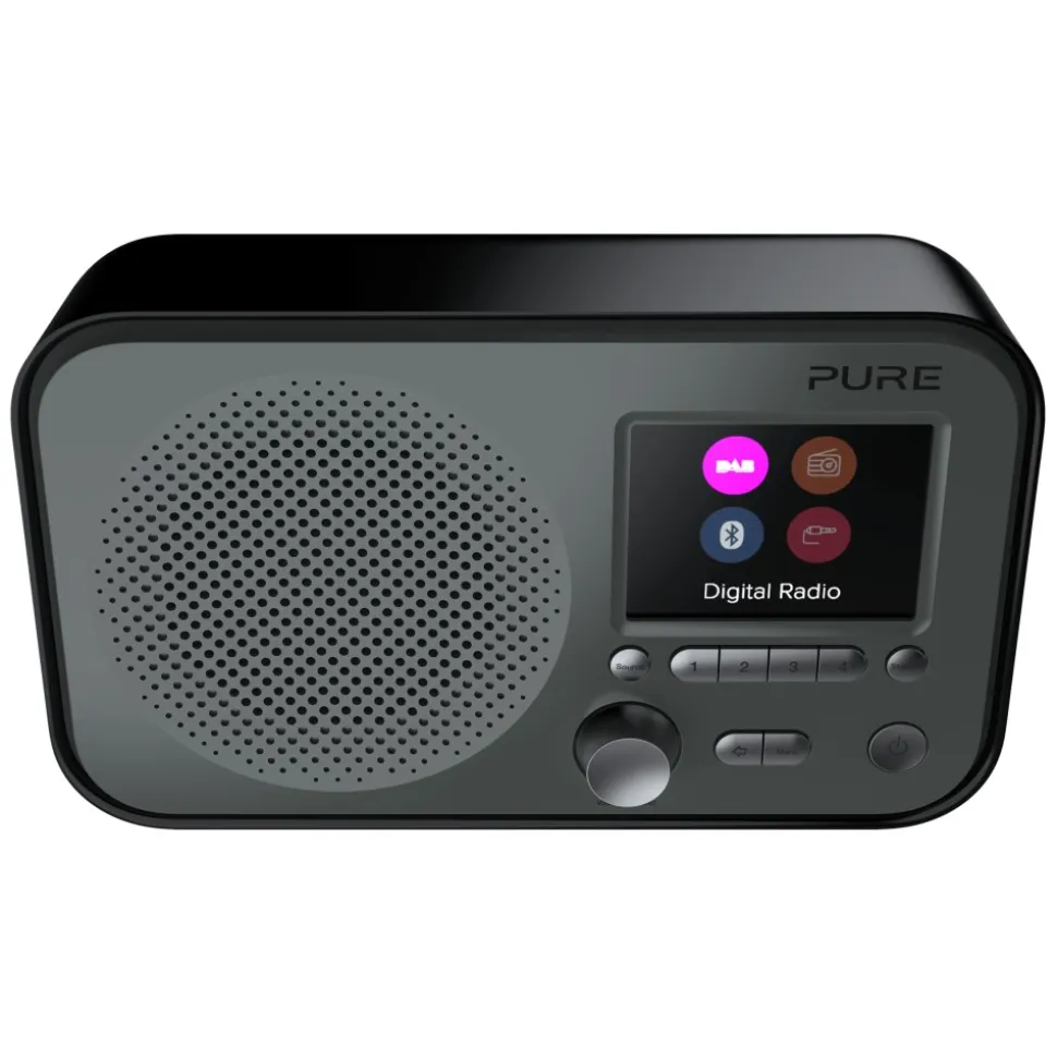 Pure - Elan BT3 - Graphite - Portable DAB/DAB+ and FM Radio with Bluetooth Connectivity - High Quality Digital Radio - Avvenice
