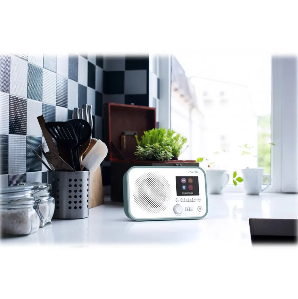 Pure - Elan BT3 - Mint - Portable DAB/DAB+ and FM Radio with Bluetooth Connectivity - High Quality Digital Radio - Avvenice