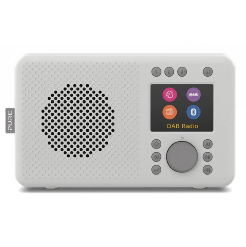 Pure - Elan Connect - Stone Grey - Internet Radio with DAB+ and Bluetooth - High Quality Digital Radio - Avvenice