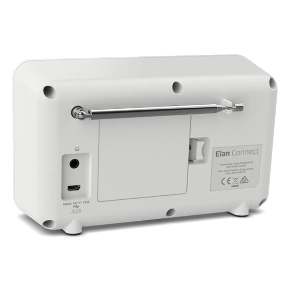 Pure - Elan Connect - Stone Grey - Internet Radio with DAB+ and Bluetooth - High Quality Digital Radio - Avvenice