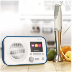 Pure - Elan E3 - Blue - Portable DAB/DAB+ and FM Radio with Colour Display - High Quality Digital Radio - Avvenice