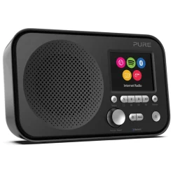 Pure - Elan IR5 - Black - Portable Internet Radio with Bluetooth - Spotify Connect - Colour Display - High Quality Digital Radio - Avvenice