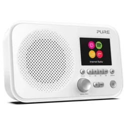 Pure - Elan IR3 - White - Portable Internet Radio with Spotify Connect - Colour Display - High Quality Digital Radio - Avvenice