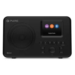 Pure - Elan One - Black - Portable DAB+ Radio with Bluetooth - High Quality Digital Radio - Avvenice