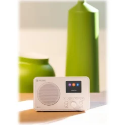 Pure - Elan One - White - Portable DAB+ Radio with Bluetooth - High Quality Digital Radio - Avvenice
