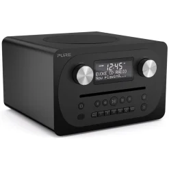 Pure - Evoke C-D4 - Siena Black - Compact All-in-One Music System with Bluetooth - High Quality Digital Radio - Avvenice