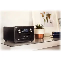 Pure - Evoke C-D4 - Siena Black - Compact All-in-One Music System with Bluetooth - High Quality Digital Radio - Avvenice