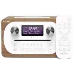Pure - Evoke C-D4 - Walnut - Compact All-in-One Music System with Bluetooth - High Quality Digital Radio - Avvenice
