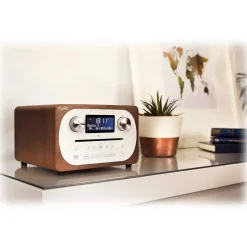 Pure - Evoke C-D4 - Walnut - Compact All-in-One Music System with Bluetooth - High Quality Digital Radio - Avvenice